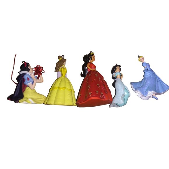 Disney Princess Christmas Ornaments Lot of 5 Belle Cinderella Snow White Ornamen - Picture 9 of 13